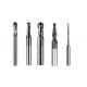 HRC55 Micro Carbide Tapered Ball End Mills Bits HRC65 Coated 2 Flute Cutter