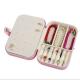 Custom Logo Luxury Jewelry Packaging Box PU Leather Flocking Storage Case Gift Box for Jewelry Necklace Ring