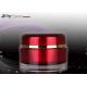 Frosty Evening Cream Red Height 48mm PMMA Cream Cosmetic Jars With Lids 30ML