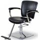 Round / Square Base Salon Hair Styling Chairs With Chrome Steel Foot Plate
