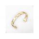 Open Hollow Out Stainless Steel Bangles Gold Plated Stainless Steel Bracelets For Ladies