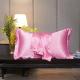 4pcs Non Absorbent 19mm Pink Satin Silk Pillowcase Sleeping Better For Home