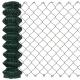 Galvanized Diamond Fence Cyclone Wire Mesh Black Pvc Coated Chain Link Fence Roll 50ft