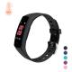 0.96 Inch Color Display 80mAh Fitness Tracker Smartwatch Heart Rate Temperature Watch
