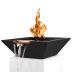 Black Decorative Metal Gas Waterfall Fire Pit Bowl Heaters For Swimming Pool