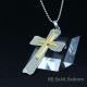 Fashion Top Trendy Stainless Steel Cross Necklace Pendant LPC247