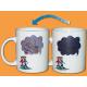 Porcelain Personalized Ceramic Mugs / mug full decal advertising color changing
