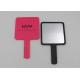 Beauty Salon Square Makeup Mirror With Handle / Folding Cosmetic Mirror