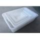 PE Plastic Freezer Tray Thickened Plastic Basin Fresh Ice Plastic Square Dispensing Tray