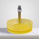 Modern Cylinder Glass Washing Basin Bathroom Cabinet Sinks Transparent Yellow Color