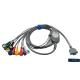 Pengyang 10 Lead Holter ECG Cable 15pin Snap For Adult / Pediatric