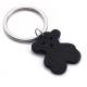 Black Stainless Steel Key Ring Logo Customized Custom Keychains For Girls