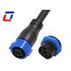5 Pin IP67 Waterproof Connector M25 Circular Power Cable Connector 500V