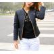 women Winter and autumn fashion coat for woman cotton jacket Personalized metal zipper