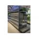 Multi Layers Black Metal Storage Shelves , Freestanding Supermarket Shelf Rack