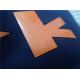 Custom Shiny Orange TPU Iron On Clothing Patches , Heat Transfer Shoe Label