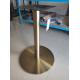 Colorful Stainless Steel Table Legs Round Base Commercial Furniture Gloden Color