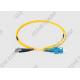 Yellow Jacket 62.5 125 Multimode 100M FC APC To SC Fiber Patch Cord