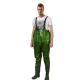 Green or Different Color 100% PVC Waist Fishing Waders Adjustable and Comfortable