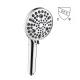 Stone Filtered 9 Spray Water Function Adjustable Hand Held Shower Head for Water Saving