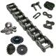 8P80 Mud Pump Chain Case RC-120-6 Roller Chain 320 Links With Half Link