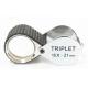 21MM Triplet Jewelry Loupe with Tape Wrap Protection 15X magnification