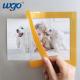 Restickable Self Adhesive Sign Holder , Photo Pocket Picture Display Frame A4