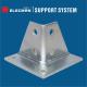 ELECMAN Galvanized Steel Strut Base Plate Strut Channel Base 5*5*3-1/2