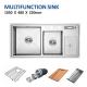 42' Top Mount Multi Function Kitchen Sink Knife Holder 105x48