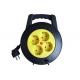 4 Way 220V Small Cable Reel Extension Cord Power Strip 16 Amp PP Material