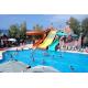 Adult fiberglass water slide hotel pool slide