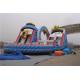 Ourdoor Playground Big Kid Large Inflatable Slide With Obstacles And Climbing Wall