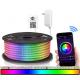 18W LED Flexible Strip Lights Kit With RGB Multicolor IP65 16.4FT