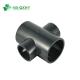Socket Surface Type Pn16 Dark Grey PVC UPVC Fitting for Water Supply Special Cross