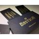 Luxury Foil Stamping Gold Foil Business Card Customized Design Black Card