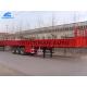 Steel Iron Side Wall Semi Trailer Loading Capacity 60 Tons 3 Axles 60 Tons With Bv