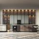Luxury Island Solid Surface Plywood Storage Kitchen Unit Set With Modern Corner Cabinet Wall Kitchen Cabinet