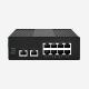 Industrial Ethernet Unmanaged Switch With 2 Gigabit RJ45 Ports And 8 10/100M RJ45 Ports
