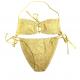 Sexy Two Piece Swimwear Female Yellow Beach Wear Swimming Suit F420 Sw7