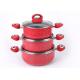 Luxury Red SGS Spin Bottom 36cm Non Stick Soup Pot