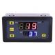 24v Thermostat 10a Digital Led Dual Display Cycle Delay Timer Relay 0-999hours