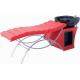 Professional Custom Salon Shampoo Bed Full Lie Down For Hair Washing , Red Color