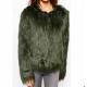 Wholesale high quality comfortable polyester cheap bulk plain winter faux short fur jackets for women