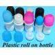 HDPE 30ml 50ml 60ml 100ml Plastic Roll on White Cylindrical Round Roller Bottle Deodorant Container with roll on ball