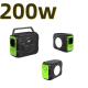 200W Solar Panel Emergency Power Station 48000mAh Battery Capacity and 182*102*144mm Size