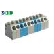 45 Degree Wire Inlet Spring Type Terminal Block Pitch 3.50mm 300v 2P - 28P