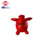 Red Inflatable Bouncy Cow , Ecofriendly PVC Cow Hopper Toy For 3 Ages Kids