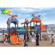 Slippery Plastic Playground Slide Galvanized Pipe For Residential Area