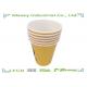 Double PE Coated insulated  Cold Paper Cups In Yellow and Black Printing