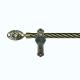 multicolor Iron Pipe Curtain Rods  Muslim Finial Style with diamonds